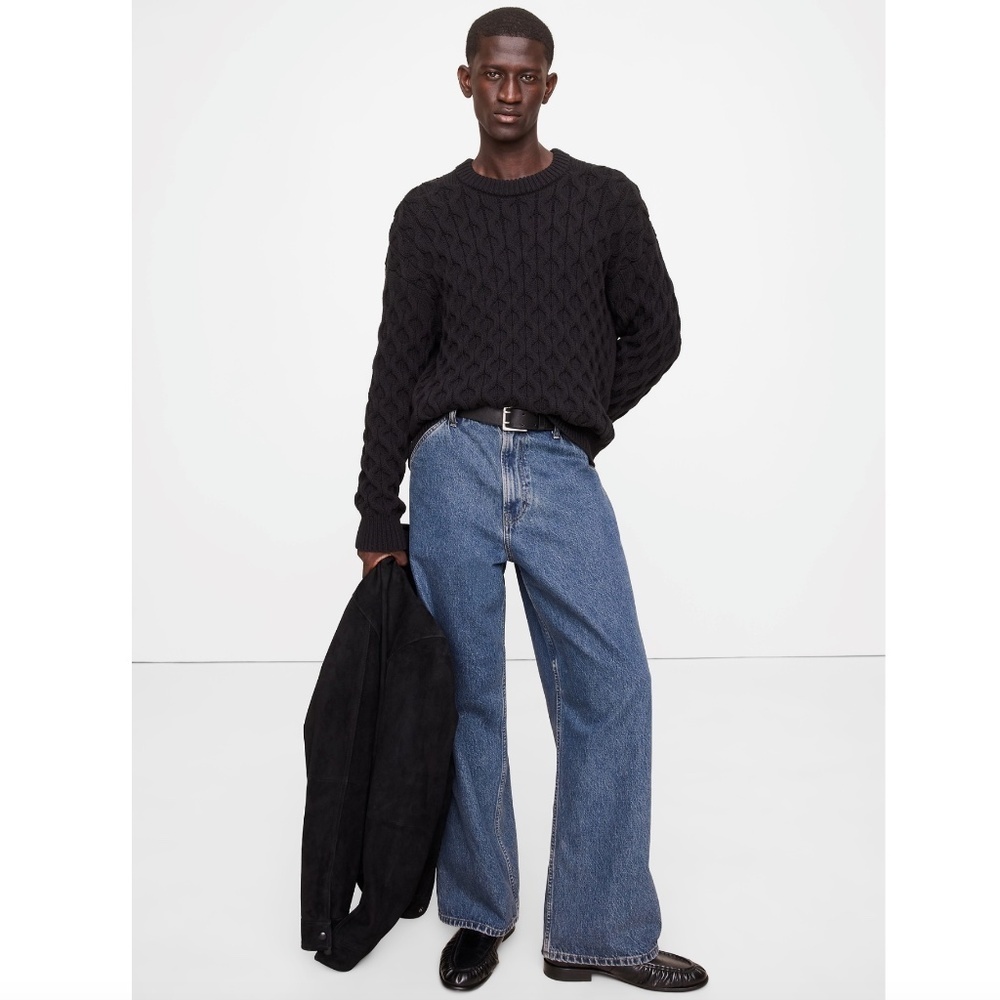 Banana Republic Honeycomb Crew-neck Sweater